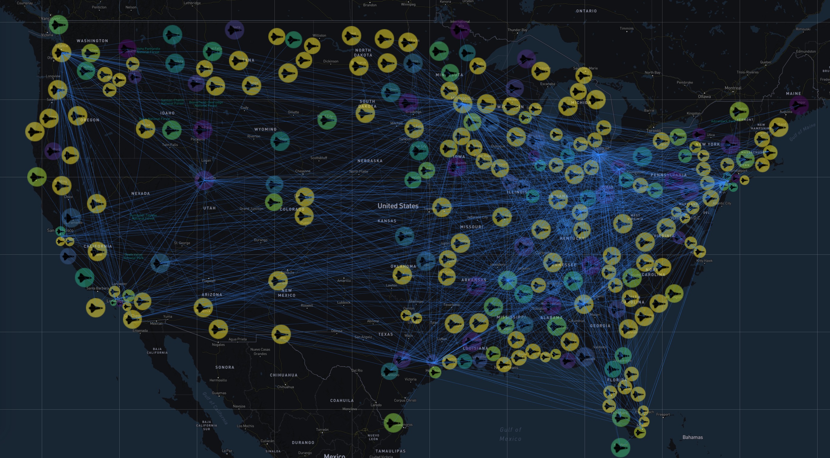 US Airline WebGL
